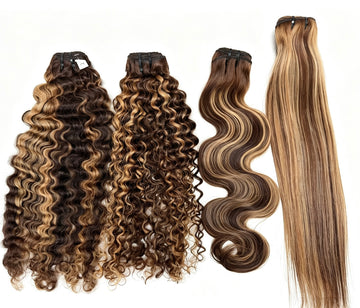 VelHair Color Hair Bundles #4/#27 16-28''