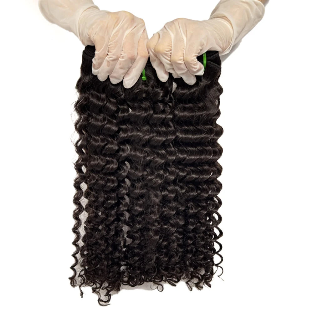 VelHair Raw Cambodian Hair Bundles Deep Wave 12-30''